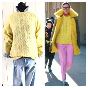Vintage Brooks Brothers Men's Cable Knit Sweater sz L